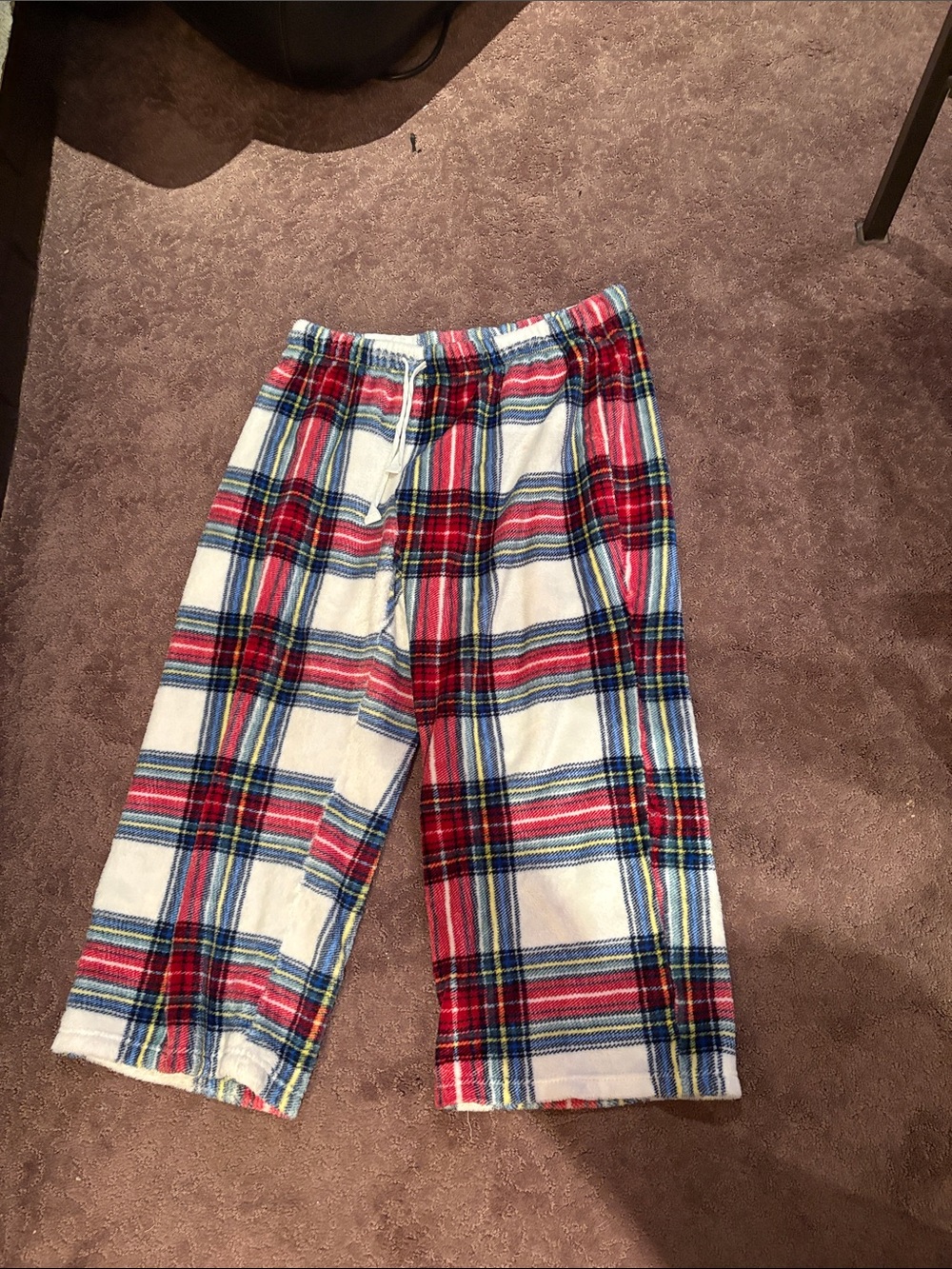 George Red, White & Blue Plaid Kids Pajama Bottoms
